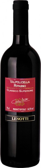 Вино Карло Ленотти Вальполичелла Рипассо Классико Суперьоре ДОК Венето кр п/сух 14,5% 0.75л